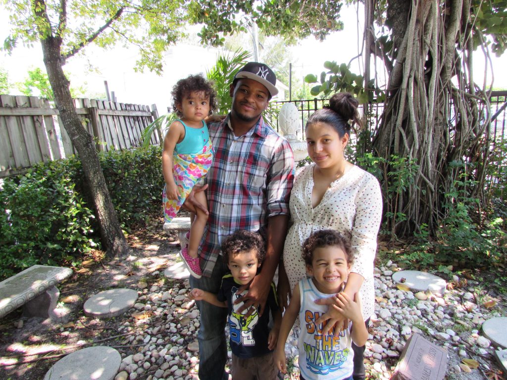 The Harper Family posing outside